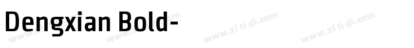 Dengxian Bold字体转换